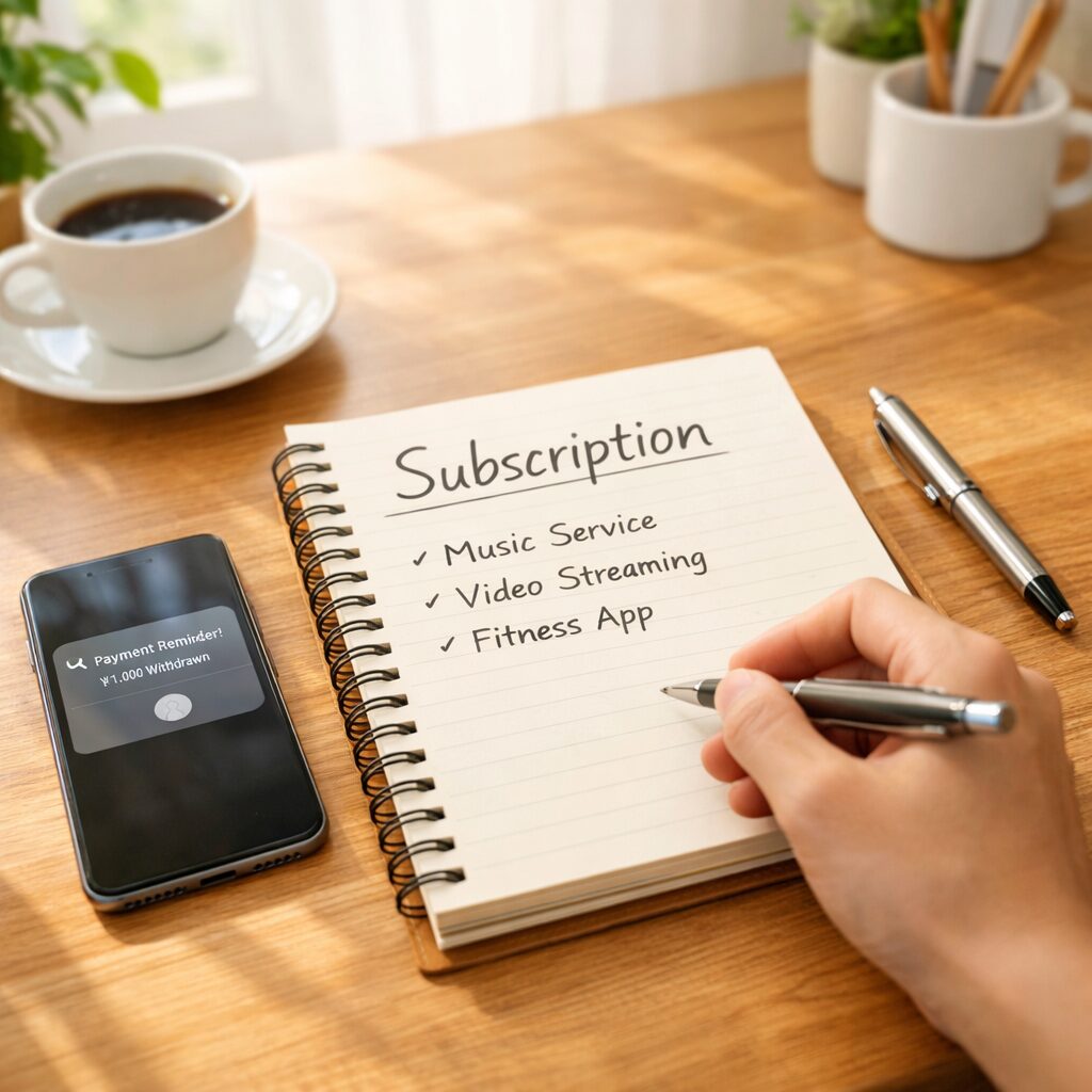 サブスク解約忘れを防ぐ４つの具体的対策のチェックリスト